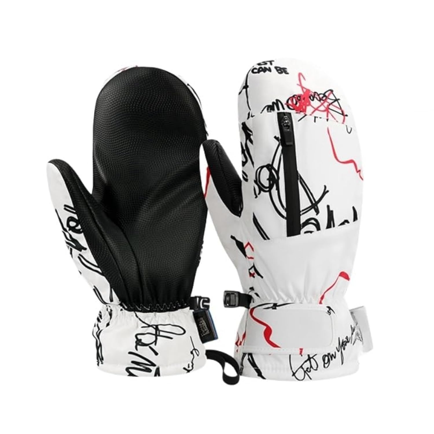 Waterproof Ski Gloves for Women & Men - Winter Snow Mittens with Hand Warmer Pockets for Cold Weather - Perfect for Skiing, Snowboarding & Outdoor Winter Activities