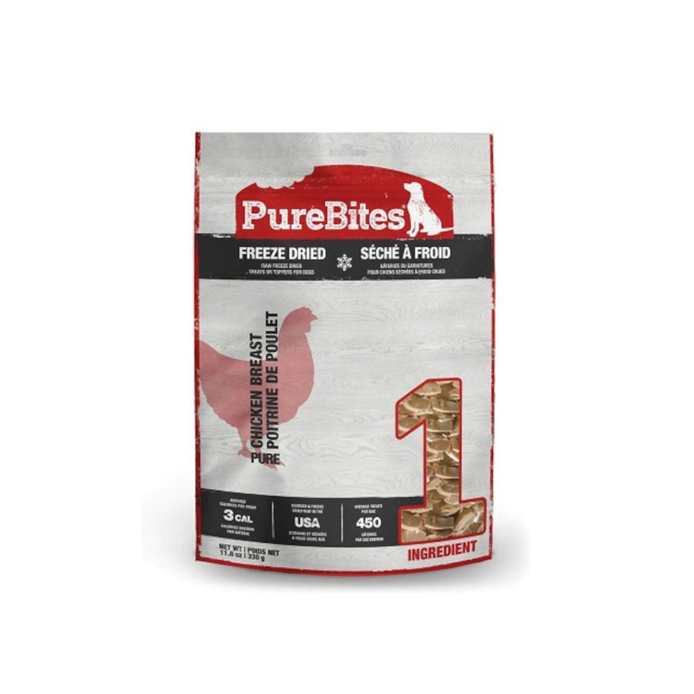 Freeze Dried Chicken Breast Dog Treats - High Protein, All Natural, Grain Free - Perfect for Training, Rewards & Dental Health