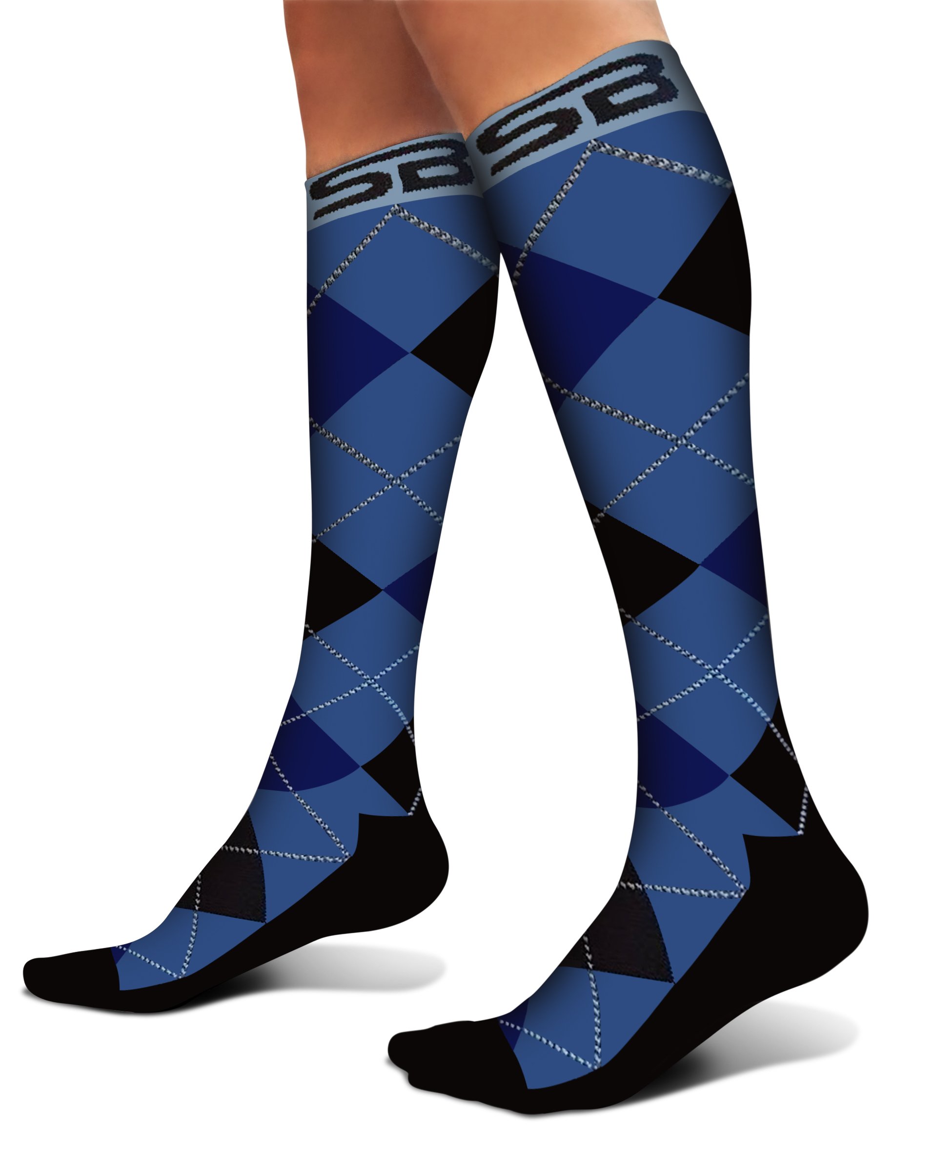 SB SOX 20-30mmHg Compression Socks for Men & Women - Medical Grade Graduated Support for Circulation, Swelling Relief & All-Day Comfort - Perfect for Travel, Nursing, Running & Recovery
