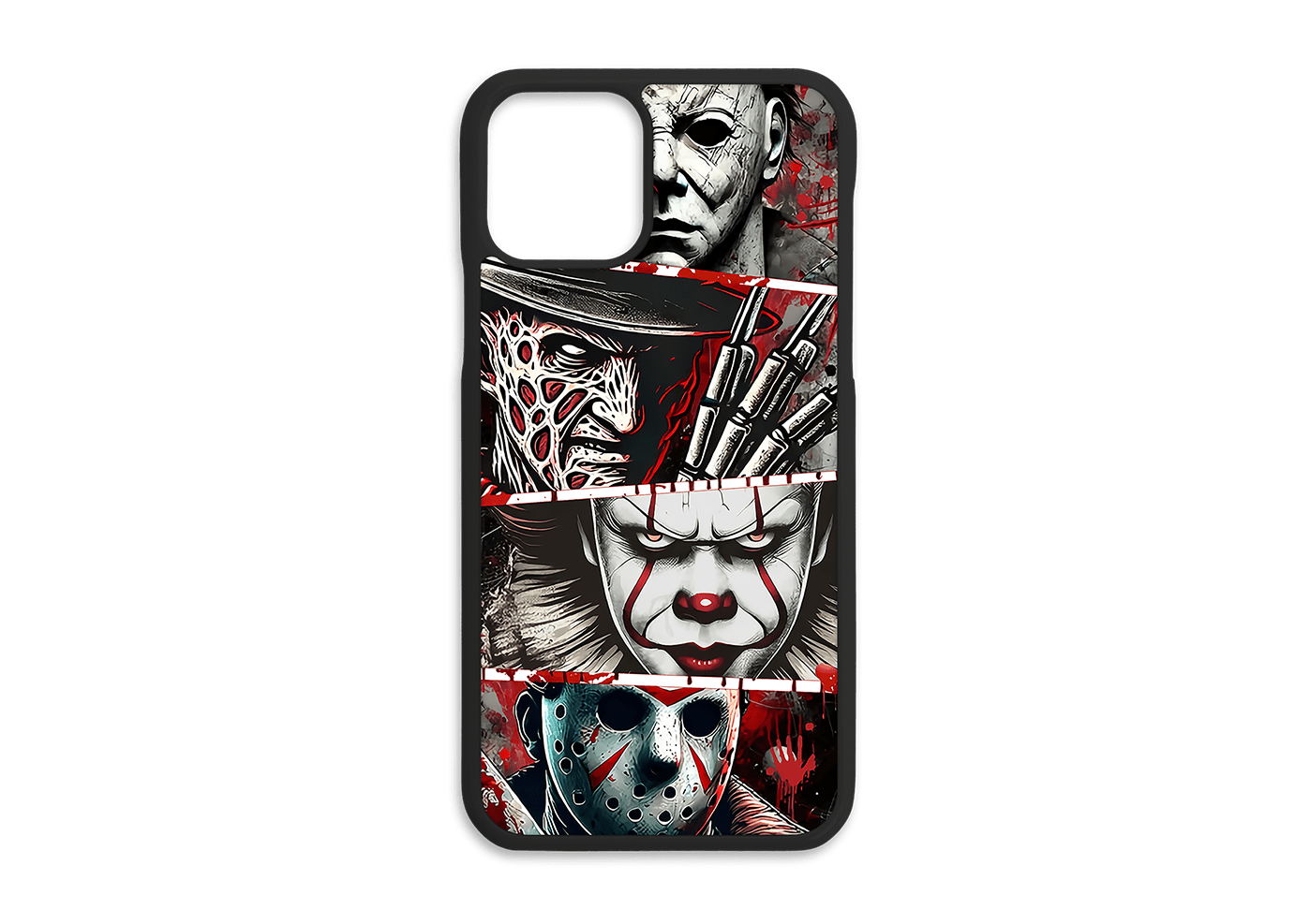 Horror Movie Slasher Villains Shockproof Rubber Phone Case - Perfect for Halloween, Cosplay & Horror Fans