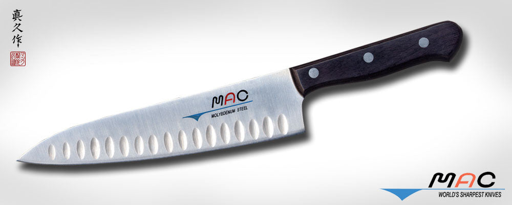 MAC TH 80 Chef Series 8-Inch Chef's Knife with Dimples - Professional Kitchen Knife for Precise Chopping, Slicing & Dicing - Perfect for Home Cooks & Professional Chefs (Free Shipping)