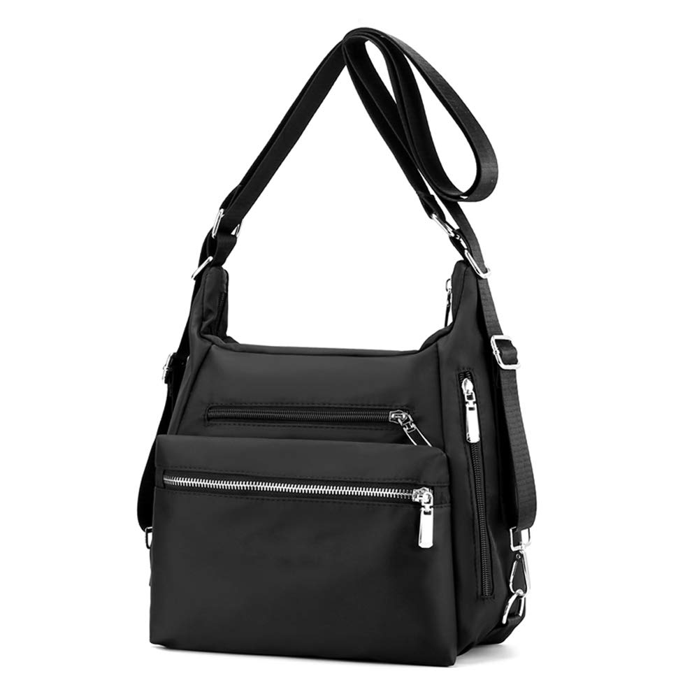 YANAIER Women's Convertible Shoulder Bag - Water Repellent Nylon Tote Handbag & Backpack - Multifunctional Purse for Work, Travel & Daily Use