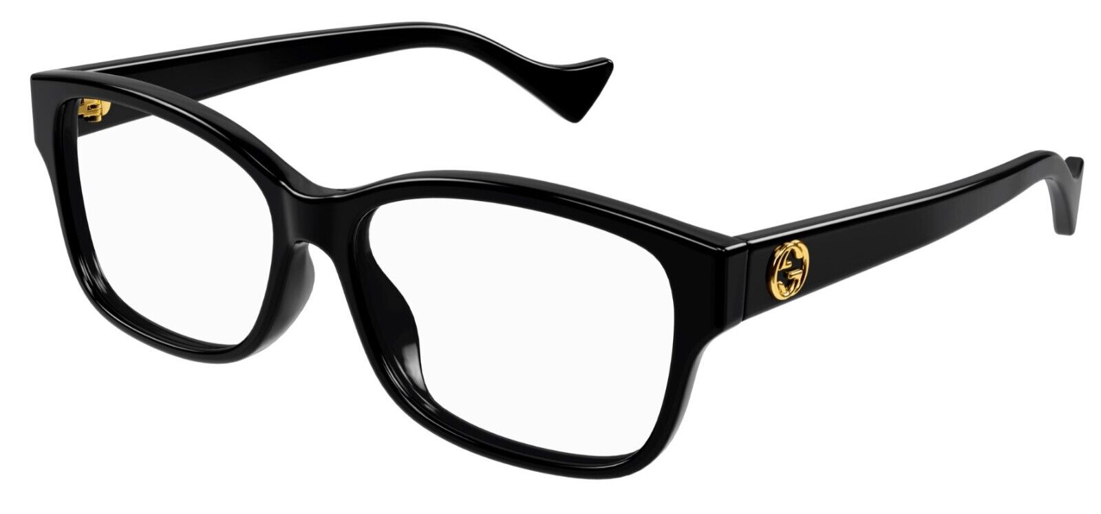 Gucci GG1259O 001 Black Rectangular Women's Eyeglasses - Stylish Designer Glasses for Women, UV Protection & Lightweight Frame | Perfect for Work, Driving & Fashion Accessories
