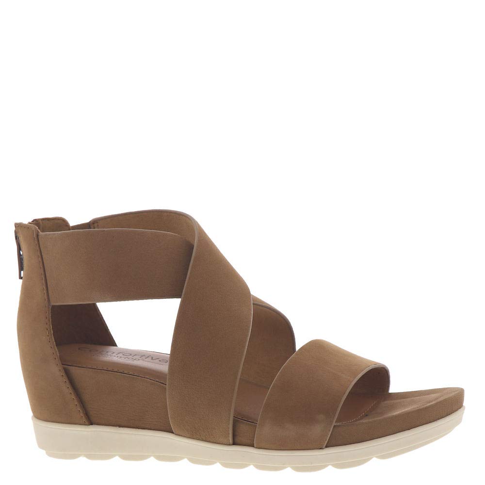 Comfortiva Women's Comfortable Wedge Sandals - Stylish & Supportive Footwear for Walking, Work & Casual Outings