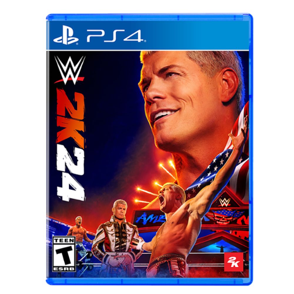 WWE 2K24 Standard Edition - PlayStation 4 Game | 2K Wrestling Video Game | Perfect for WWE Fans & Gaming Enthusiasts | Great for Parties, Tournaments & Solo Play