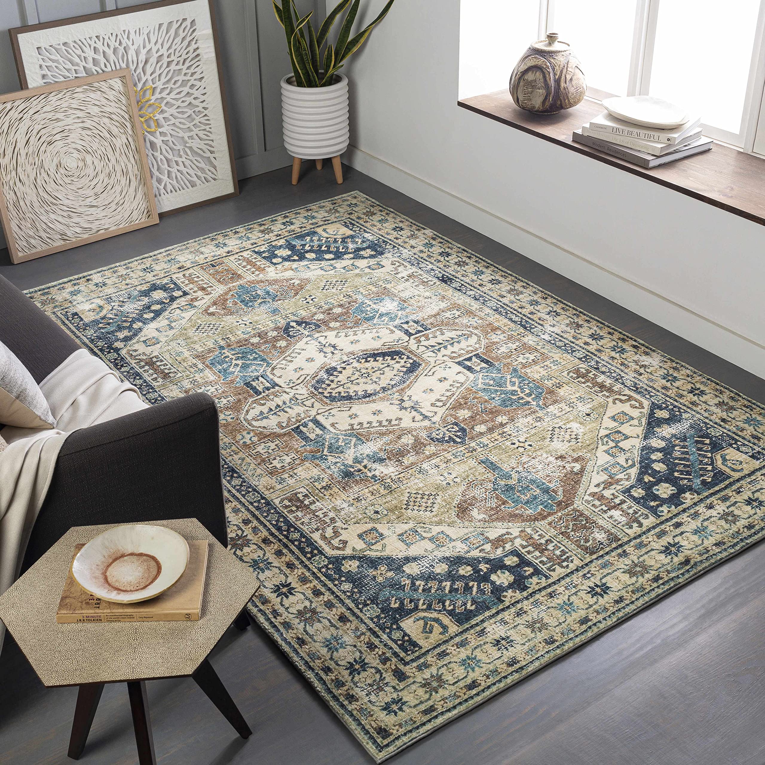 Hauteloom Maybrook Modern Area Rug for Living Room & Bedroom - 7'6