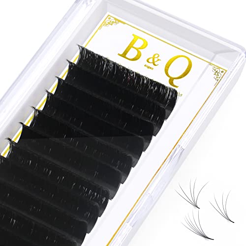 1 Tray Professional Volume Lash Extensions - C-0.03, 11-15MIX - Easy Fan Lashes B&Q LASH in C/CC/D/DD Curl - Premium Eyelash Extension Supplies for Salon & Home Use - Perfect for Volume Fans, Bridal Makeup & Special Occasions