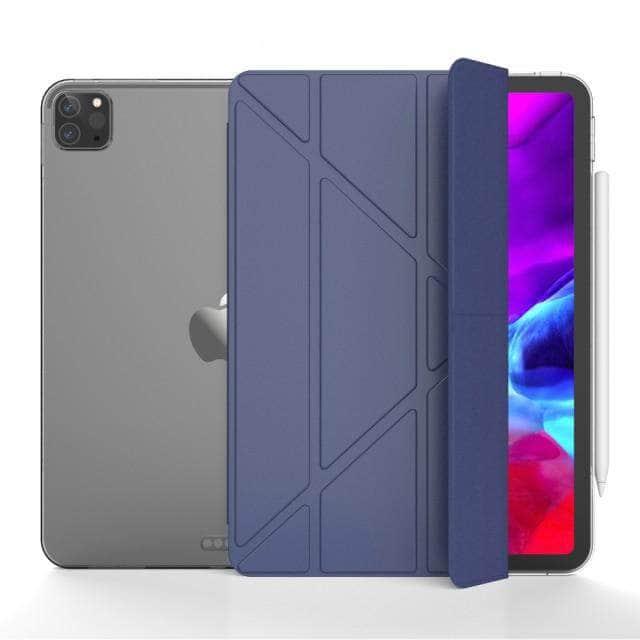 Apple iPad Pro 12.9-inch 5th Gen (2021) Premium Leather Smart Cover - Multi-Angle Viewing Stand for Work, Study & Entertainment