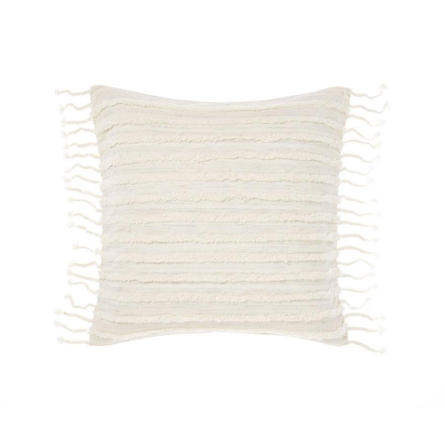 Linen House Dunaway Sugar Cushion 48x48cm - Soft Decorative Throw Pillow for Sofa, Bed & Home Decor