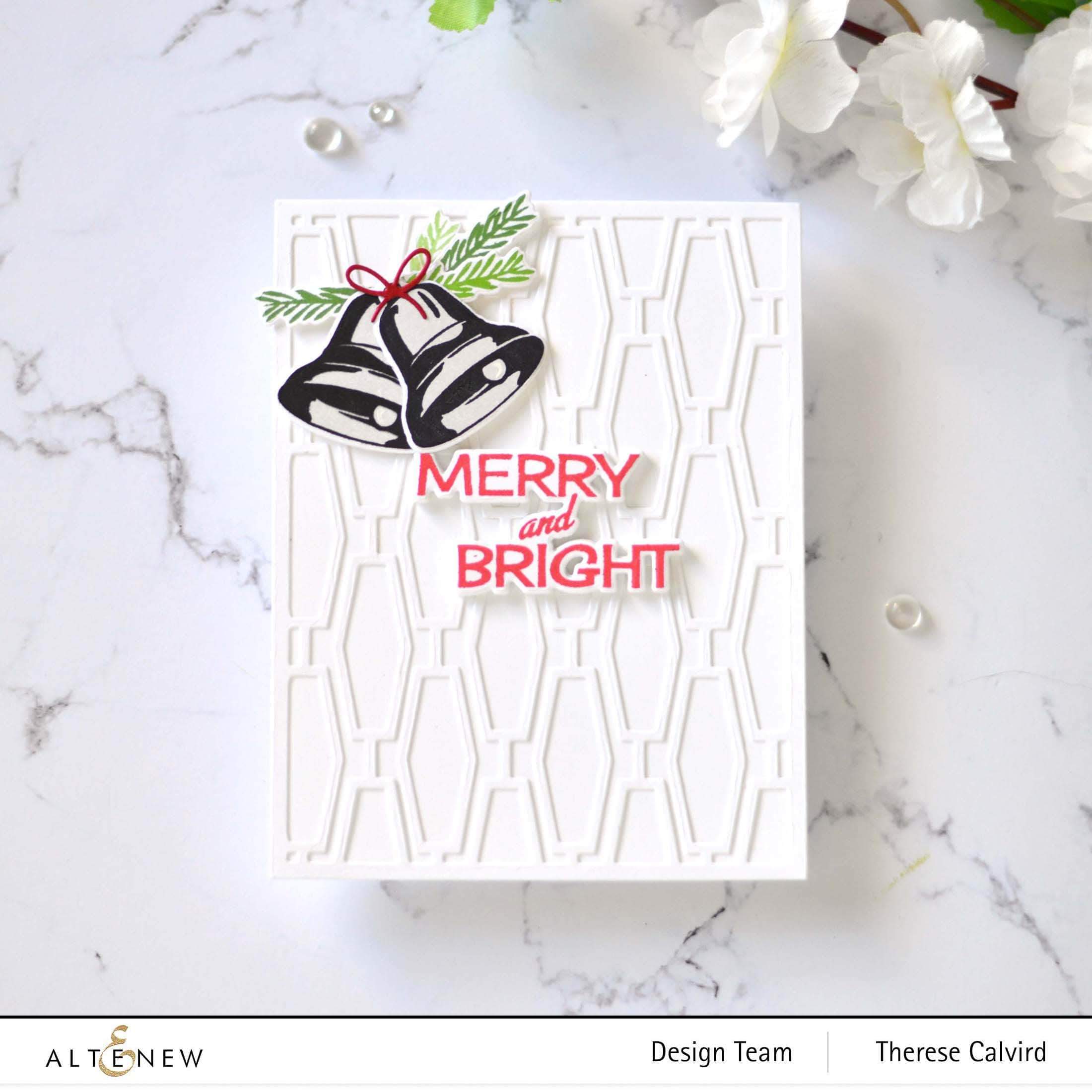 Bells and Bows Add On Stamp Set for Scrapbooking, Card Making & DIY Crafts - Perfect for Holiday Greetings, Wedding Invitations & Gift Wrapping