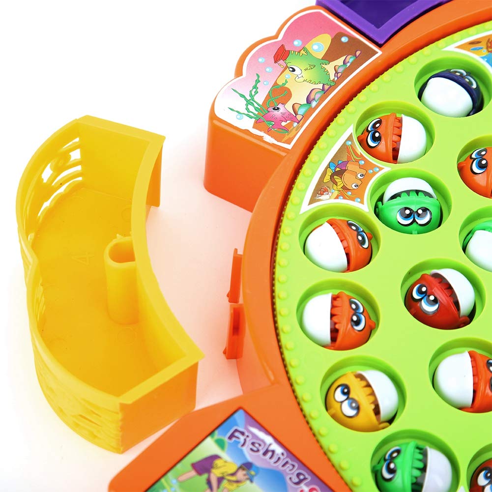 nwejron Kids Fishing Game Set - Interactive Educational Toy with Fishing Plate & Rod - Perfect Birthday Gift for Boys & Girls - Fun Indoor & Outdoor Activity for Family Bonding