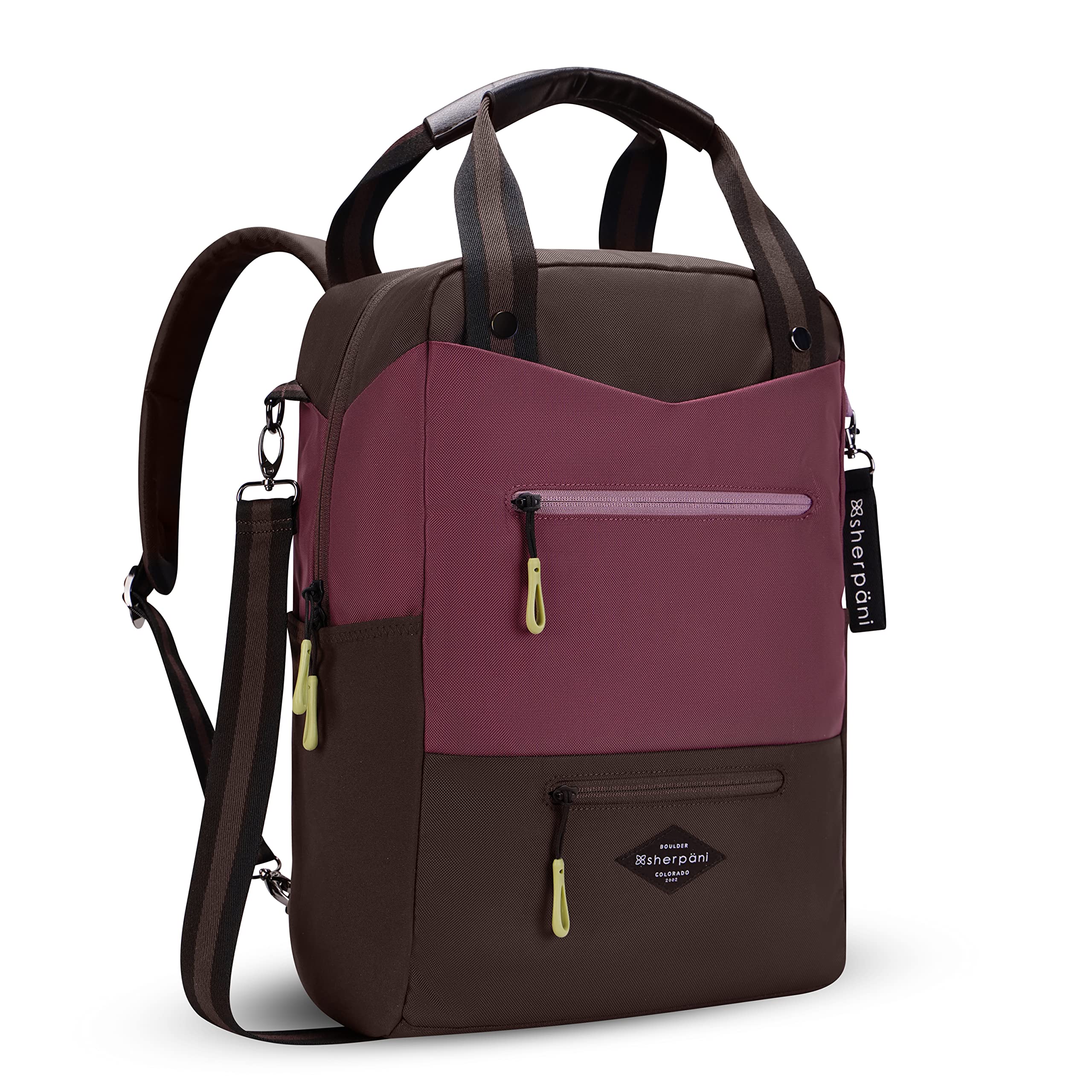 Sherpani Camden Convertible Backpack Tote for Women - Travel Laptop Backpack Purse with 15
