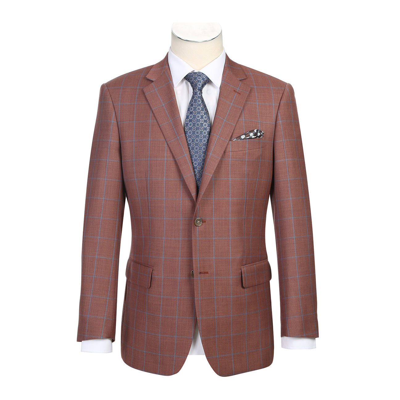 Renoir Classic Fit Wool Blazer for Men - Alessandro Vitello Brown 565 5 | Premium Business Attire & Formal Wear | Perfect for Office, Weddings & Special Occasions