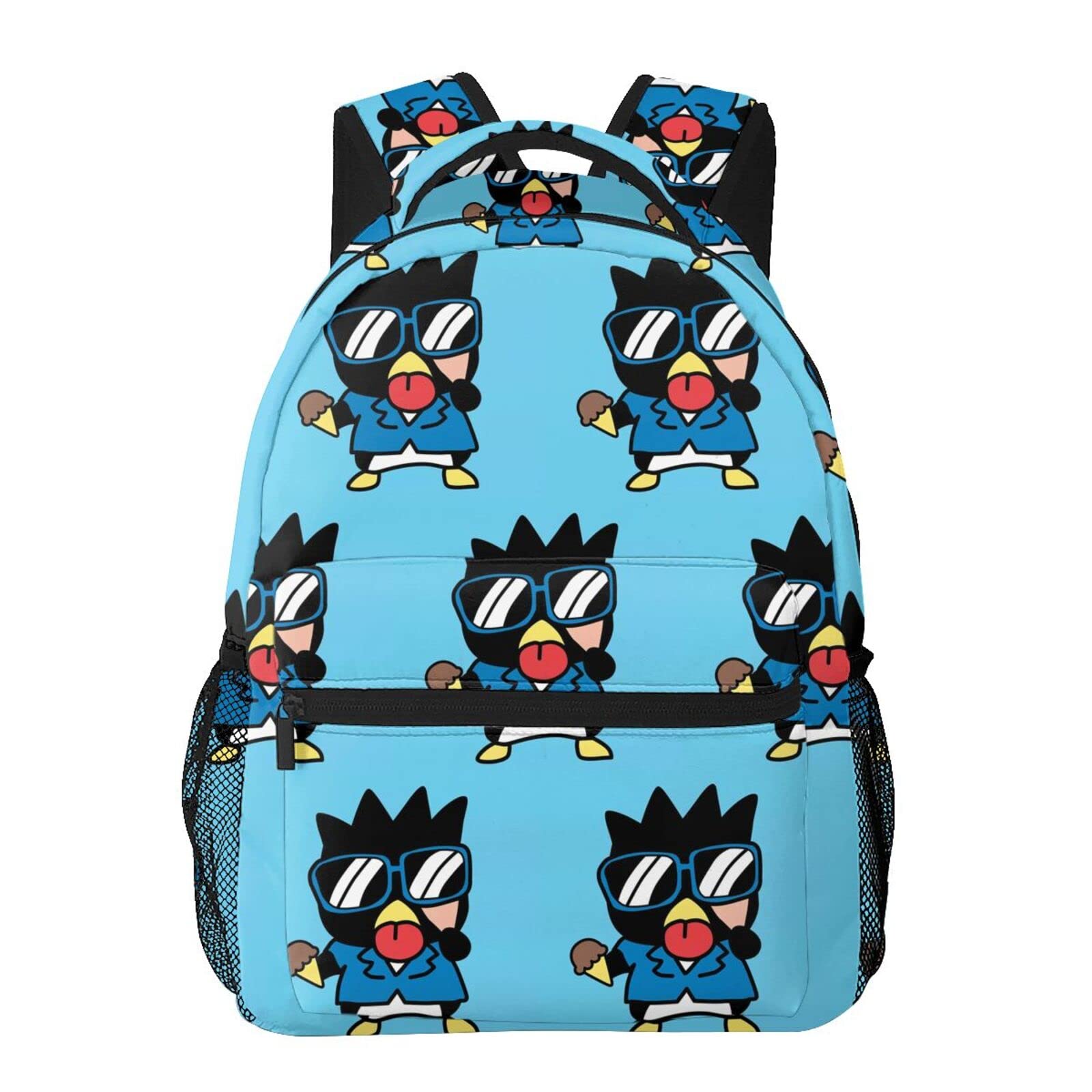 Qzwstone Cute Badtz-Maru Cartoon Backpack - Lightweight Laptop Bookbag for School, Travel, Hiking & Camping - Durable Daypack with Shoulder Straps for Men & Women - Perfect for Work, College & Outdoor Adventures