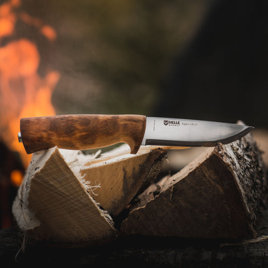 Helle Eggen 12 - Premium Outdoor Knife for Camping, Hiking & Survival | Durable Stainless Steel Blade with Ergonomic Handle | Perfect for Bushcraft, Hunting & Everyday Carry (EDC)
