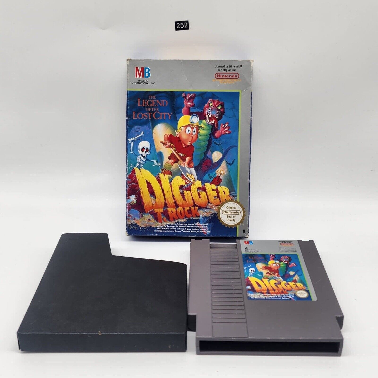 Digger T. Rock NES Game - Complete Boxed PAL Version for Nintendo Entertainment System | Retro Gaming, Collector's Item, 80s Nostalgia Gift