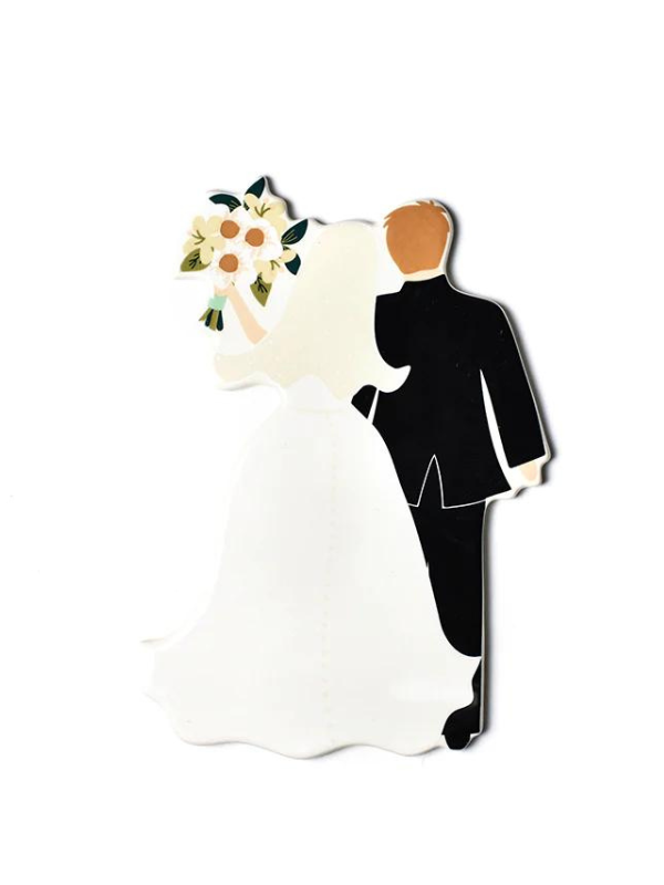 Happy Everything Big Bride & Groom Wedding Cake Topper - Perfect for Wedding Cakes, Anniversary Celebrations & Romantic Party Decorations