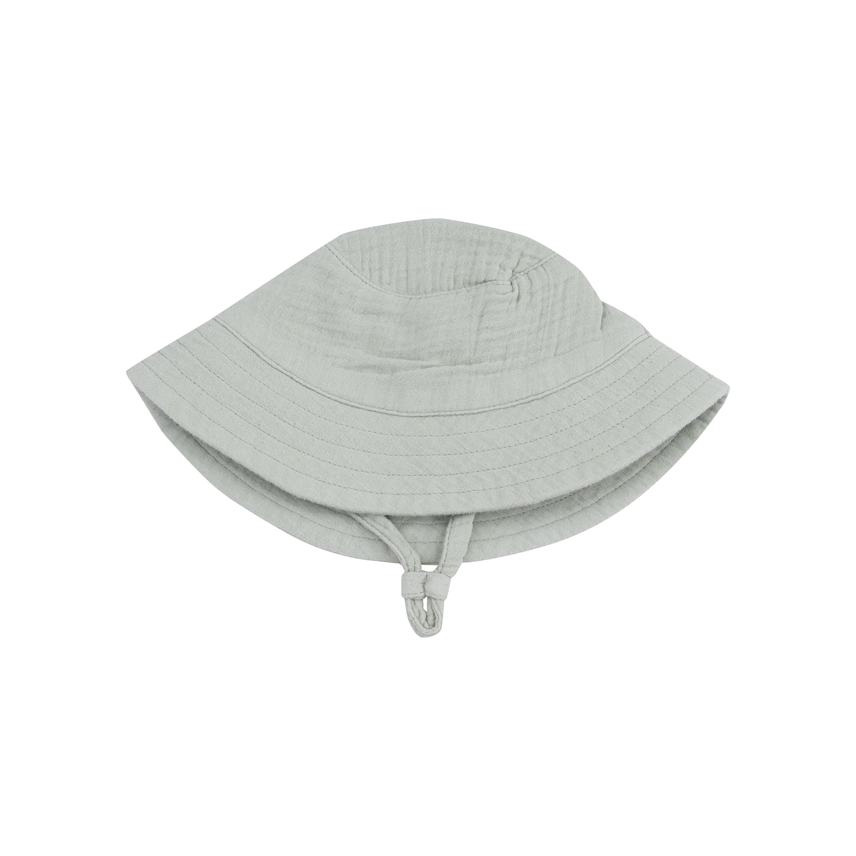Angel Dear Organic Muslin Bucket Hat for Babies & Toddlers - Soft Desert Green Sun Hat for Outdoor Play, Beach & Park Adventures