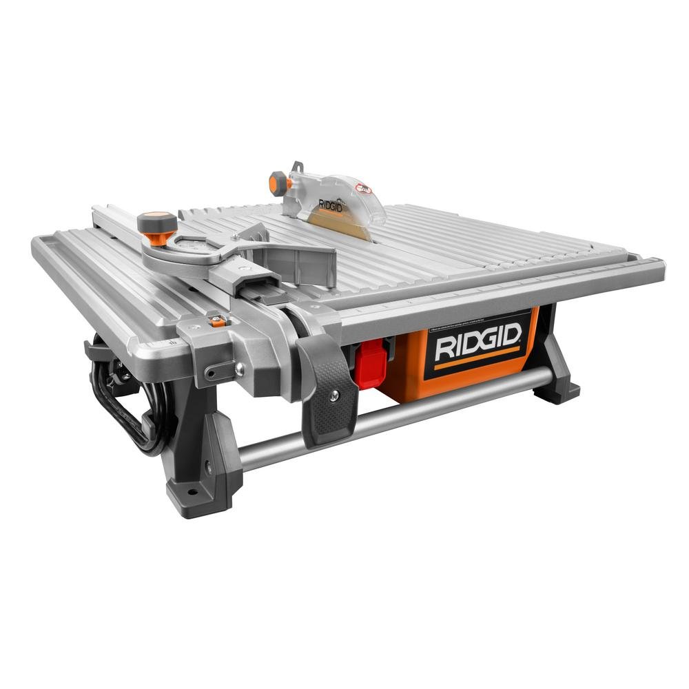 7-Inch Portable Wet Tile Saw for DIY Projects - Perfect for Cutting Ceramic, Porcelain, and Stone Tiles on Countertops, Backsplashes, and Bathroom Renovations