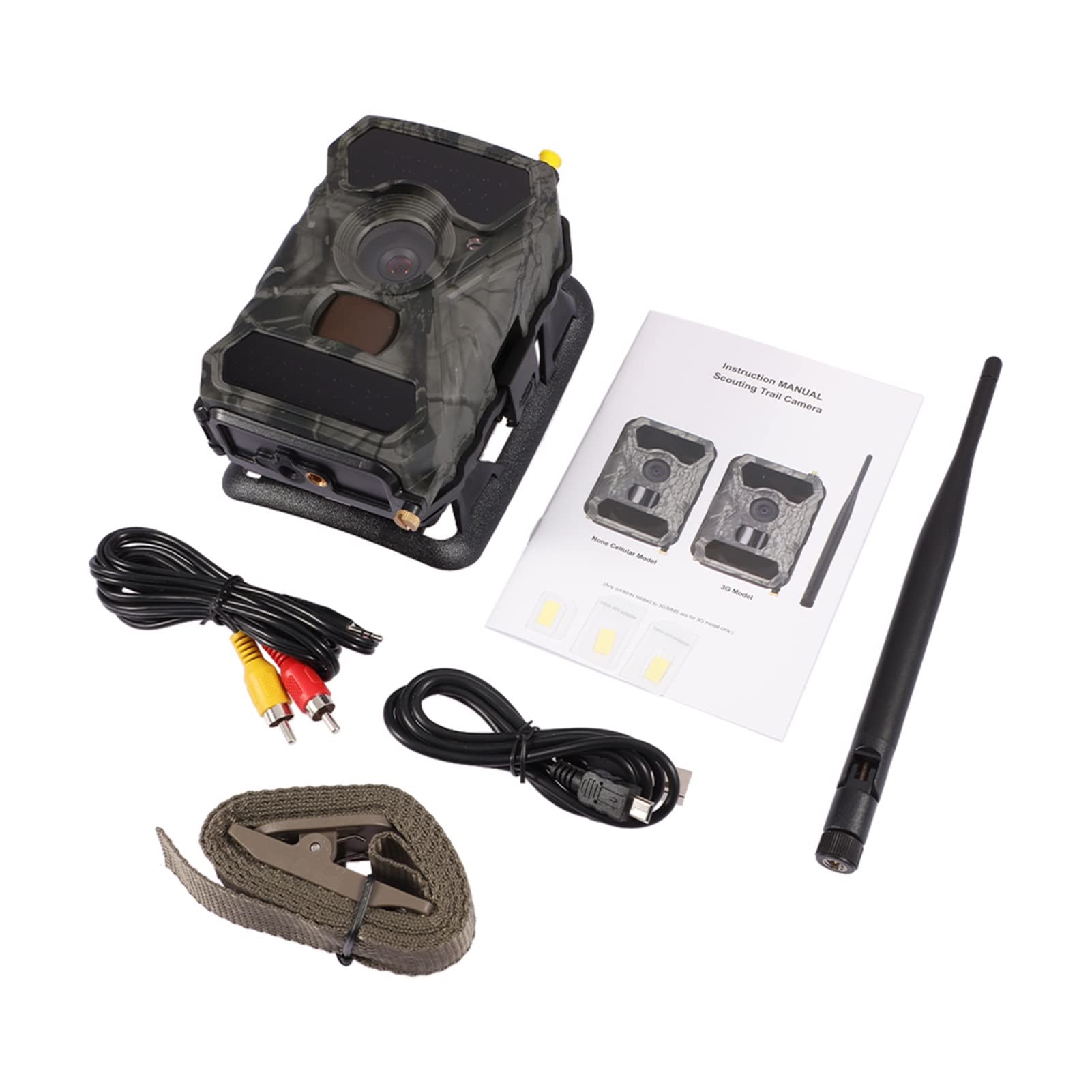 Rouroumaoyi S880/S880G 3G Wildlife Trail Camera - 12MP 1080P HD, Wide Angle, Infrared Night Vision, Hunting Game Camera for Outdoor Monitoring - Perfect for Hunting, Wildlife Observation & Home Security
