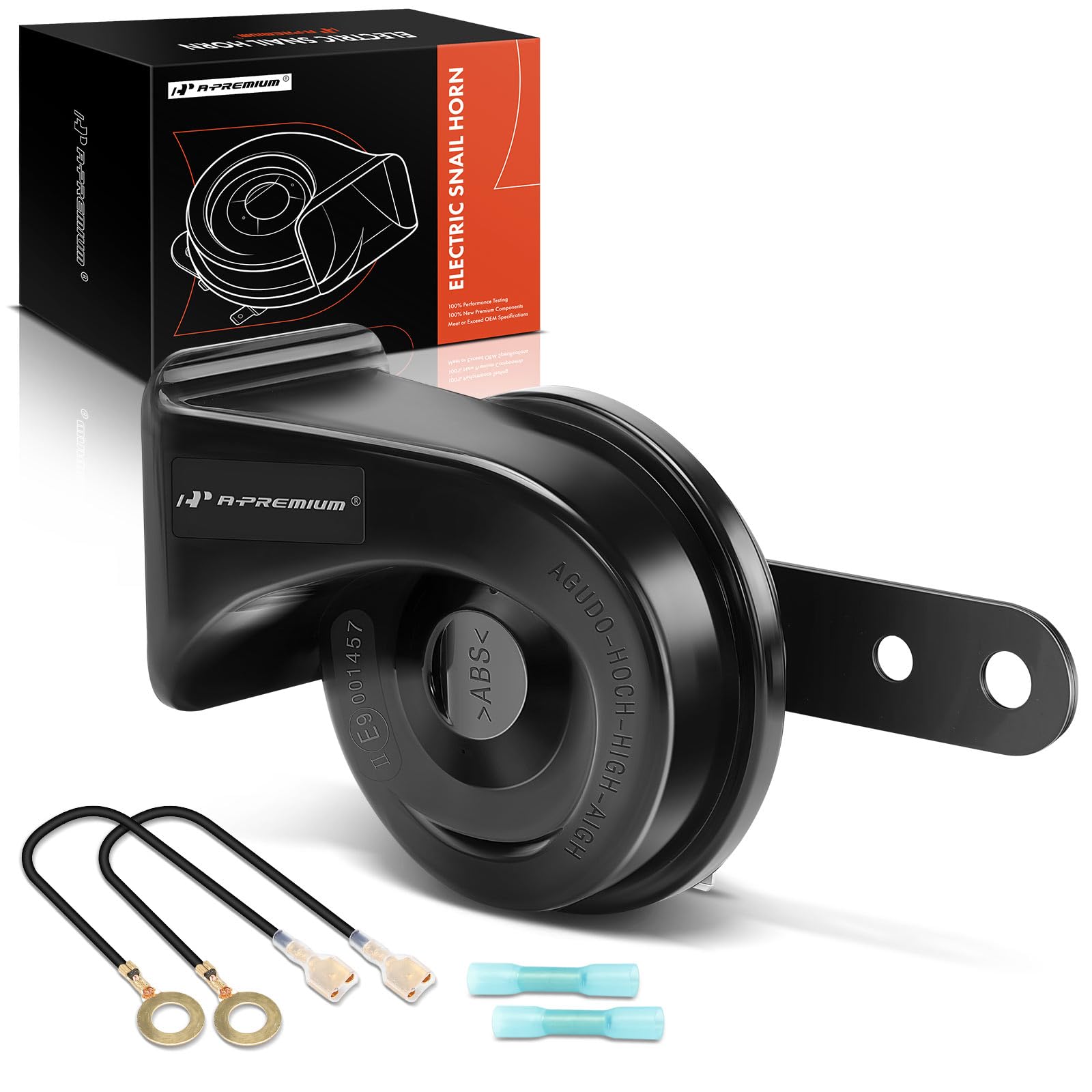 Premium Universal 12V 110dB Snail Horn - Loud Electric Car Horn for Passenger Cars, Trucks, Motorcycles & Off-Road Vehicles - Perfect for Safety Upgrades & Road Warning Signals