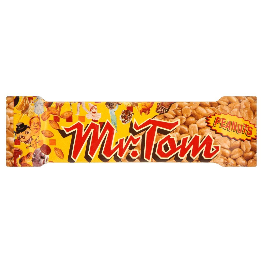 Crunchy M. Tom Peanut Bar (40g x 36 Bars) - High Protein Snack for Hiking, Office & School Lunch - Bulk Pack of 1