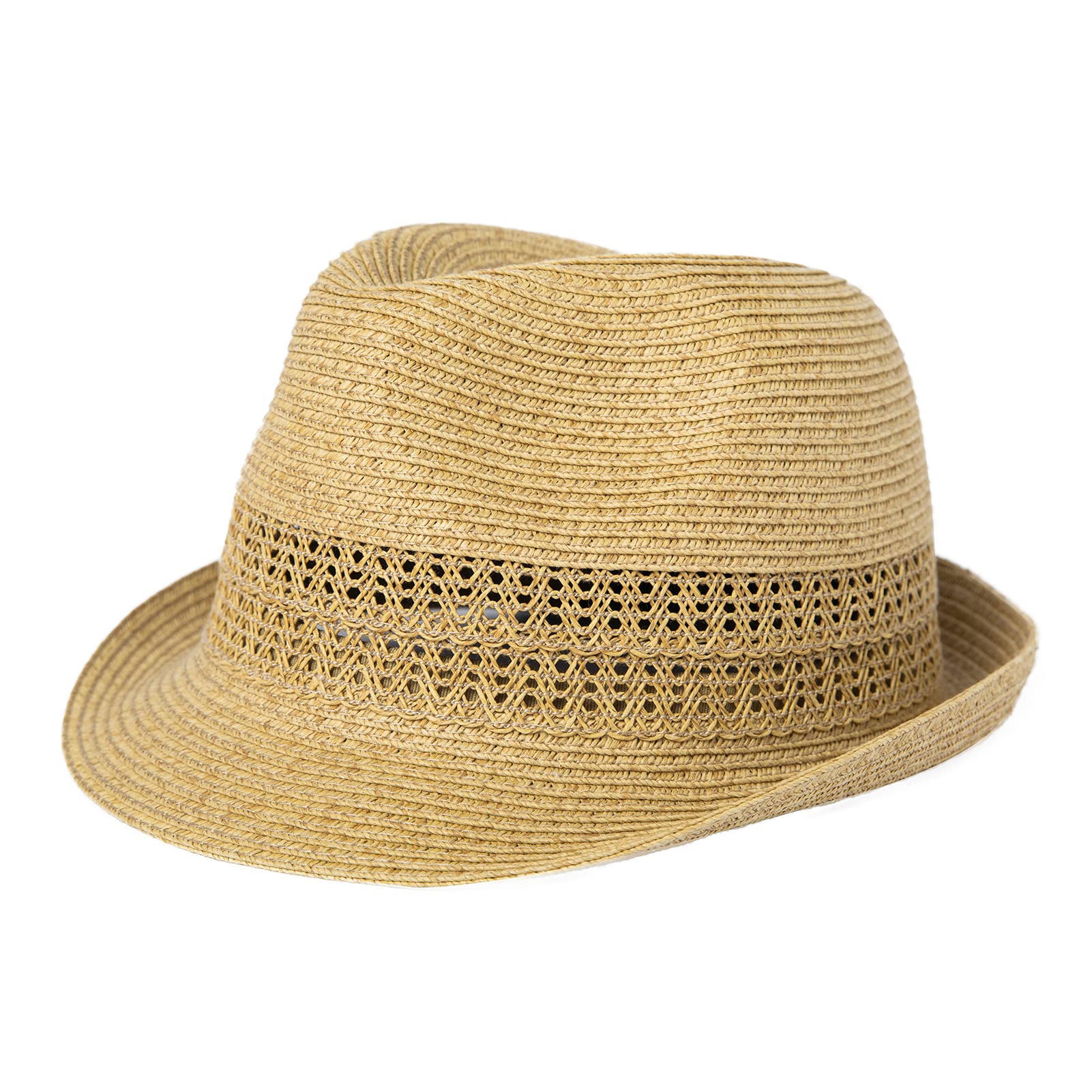 Stylish Summer Straw Fedora Hats for Men - Lightweight Breathable Derby Hat for Beach, Outdoor & Casual Wear - Perfect for Vacation, Pool Party & Summer Fashion