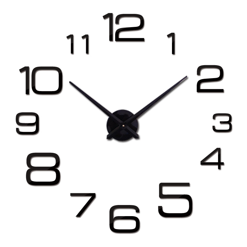 3D Acrylic Modern Wall Clock - Large Silent Quartz Movement - Living Room, Bedroom, Office Decor - Stylish Home & Office Timepiece for Modern Interiors