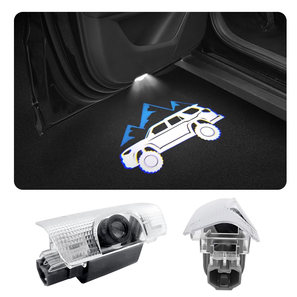 2 PCS LED Car Door Logo Lights for Toyota 4Runner 2010-2024 - Blue Courtesy Projector Laser Welcome Lights & Puddle Lamps - Waterproof Car Accessories for Night Driving, Parking and Vehicle Customization