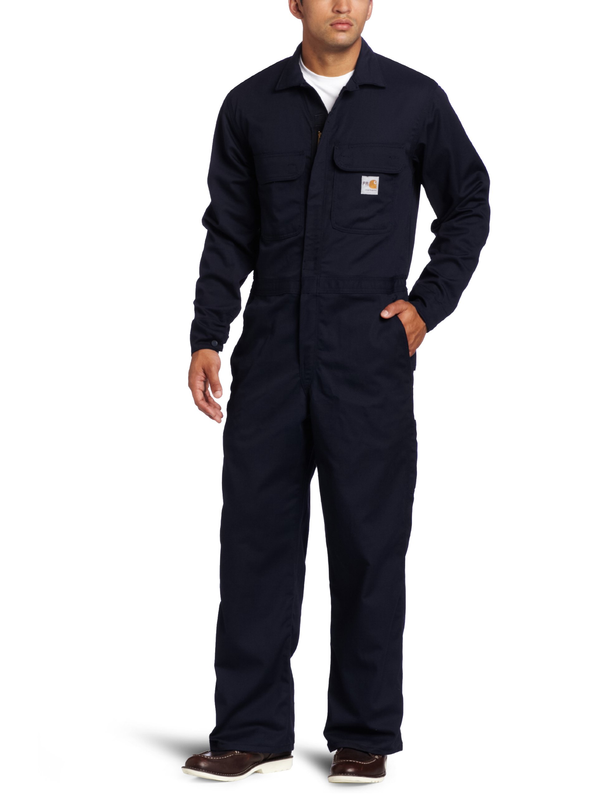 Carhartt Men's Big & Tall Flame Resistant Traditional Twill Coverall Work Jumpsuit - Durable FR Coveralls for Construction, Welding & Industrial Work Safety