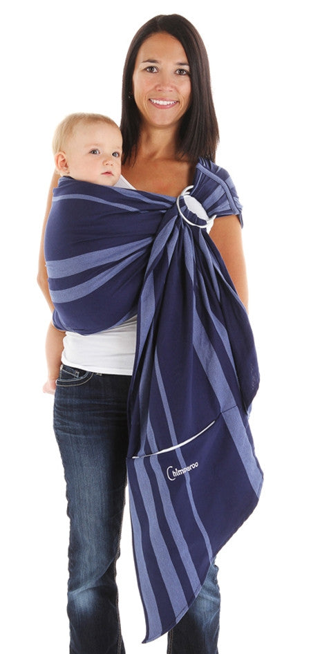 Chimparoo Ring Sling Baby Carrier - Adjustable Pleated Shoulder Support for Newborn to Toddler - Perfect for Hands-Free Parenting, Shopping & Outdoor Adventures