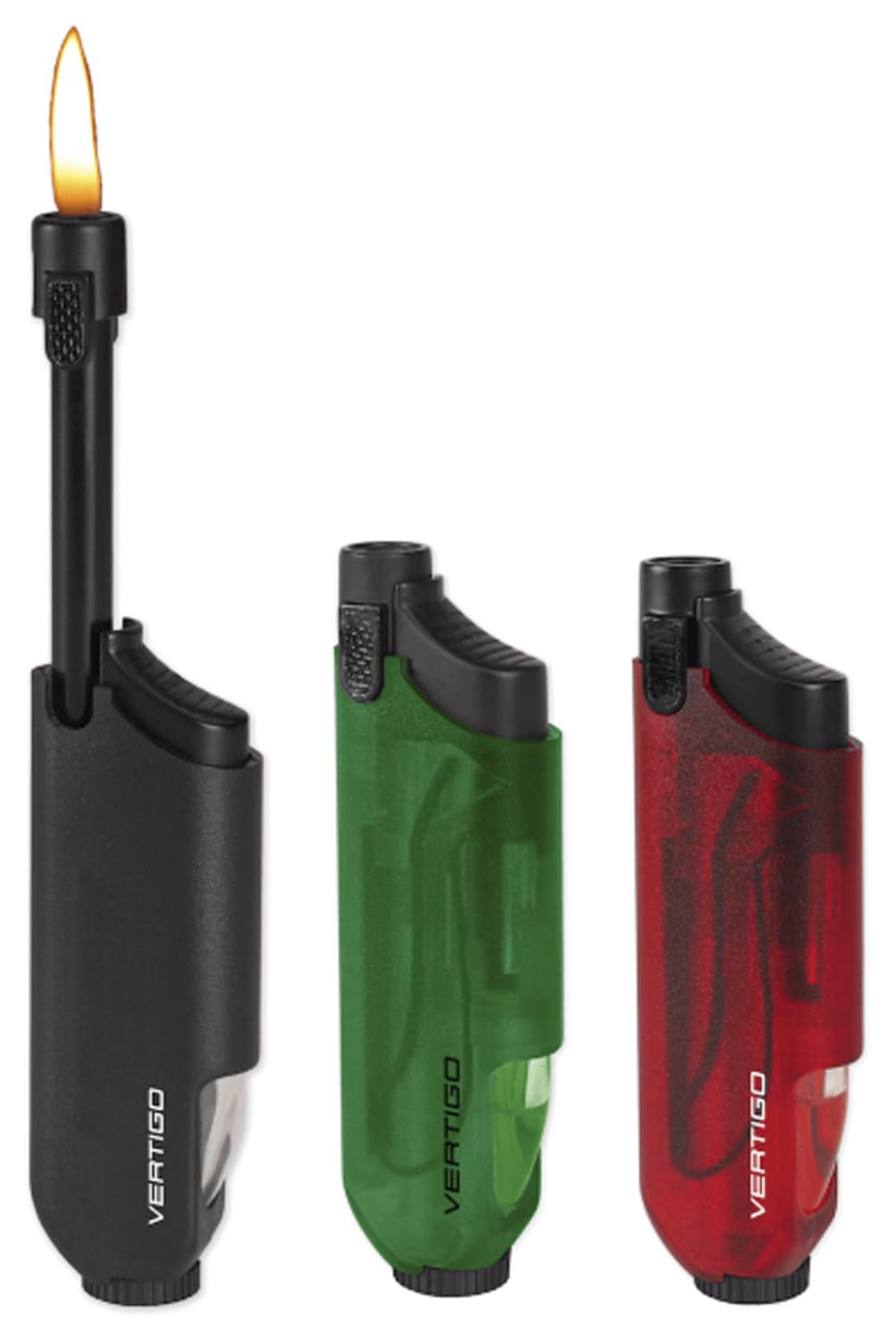 VERTIGO Windproof Camping Lighter - Waterproof & Refillable Outdoor Survival Lighter for Hiking, Backpacking, Emergency Kits, and Wilderness Adventures