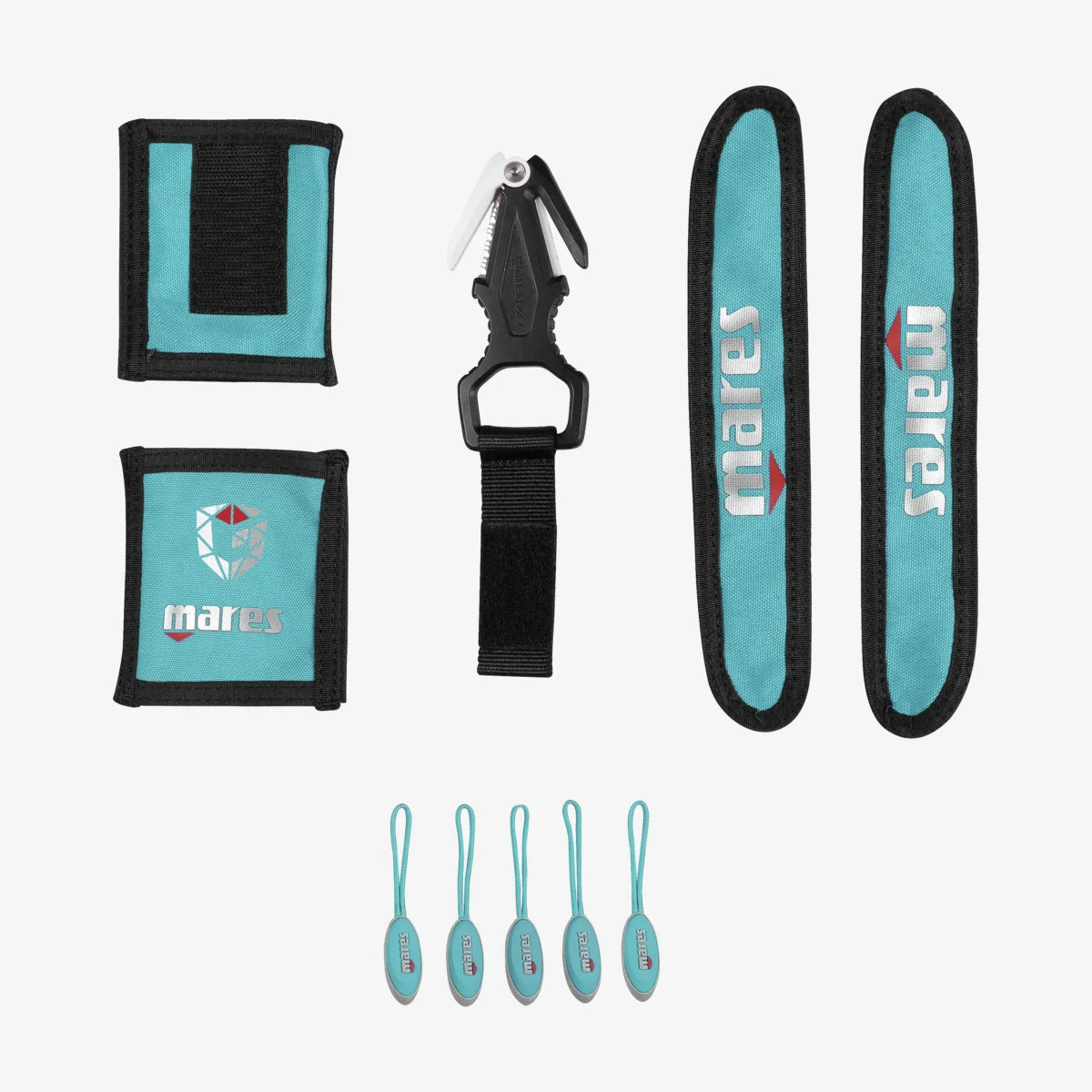Mares Grace & Guardian Color Kit with Titanium Line Cutter - Scuba Diving Gear for Underwater Safety & Style