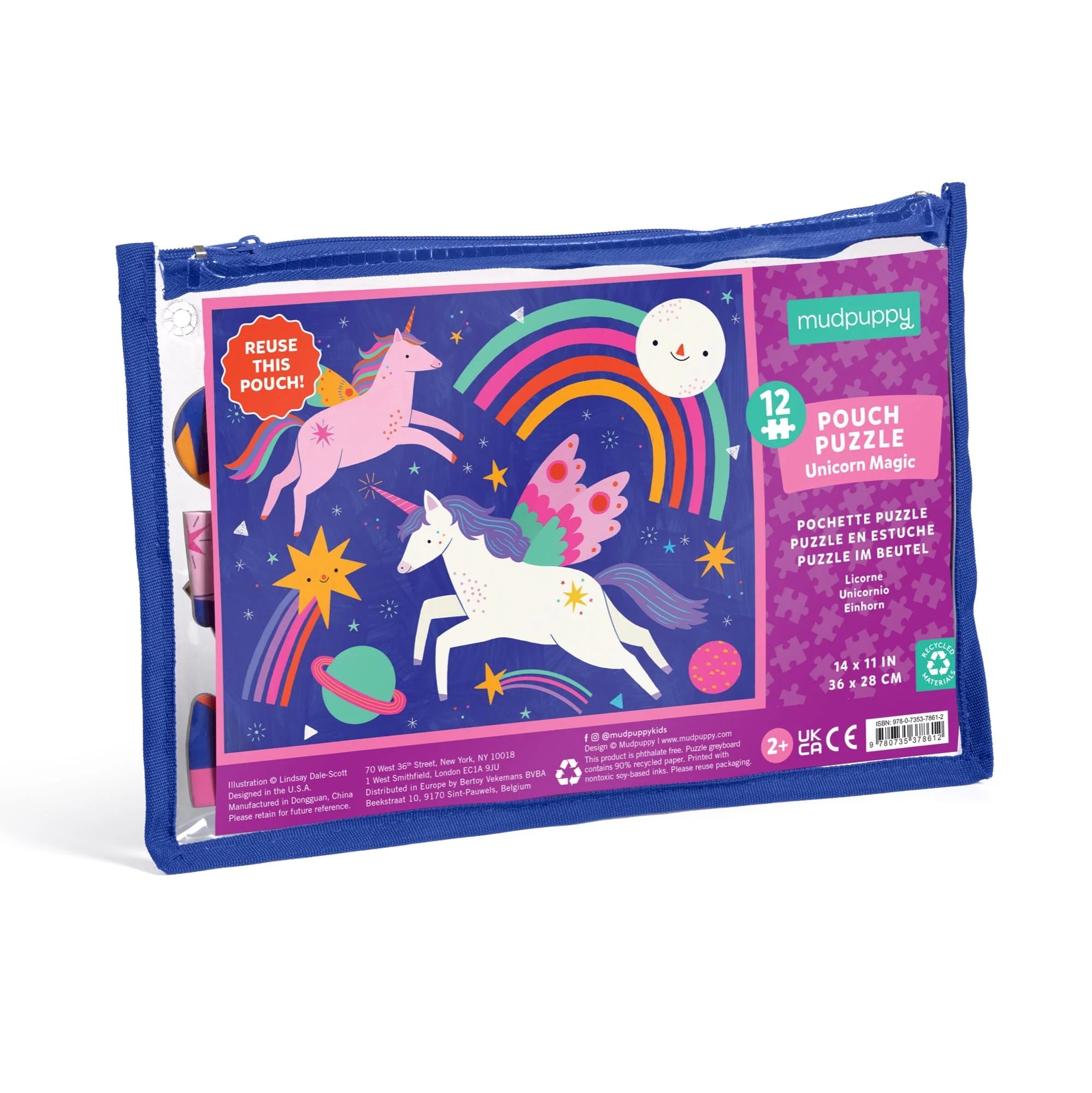 Unicorn Magic 12-Piece Puzzle Set for Kids - Fun Educational Toy for Preschool Learning & Birthday Gifts | Perfect for Classroom Activities, Travel Games & Family Bonding Time