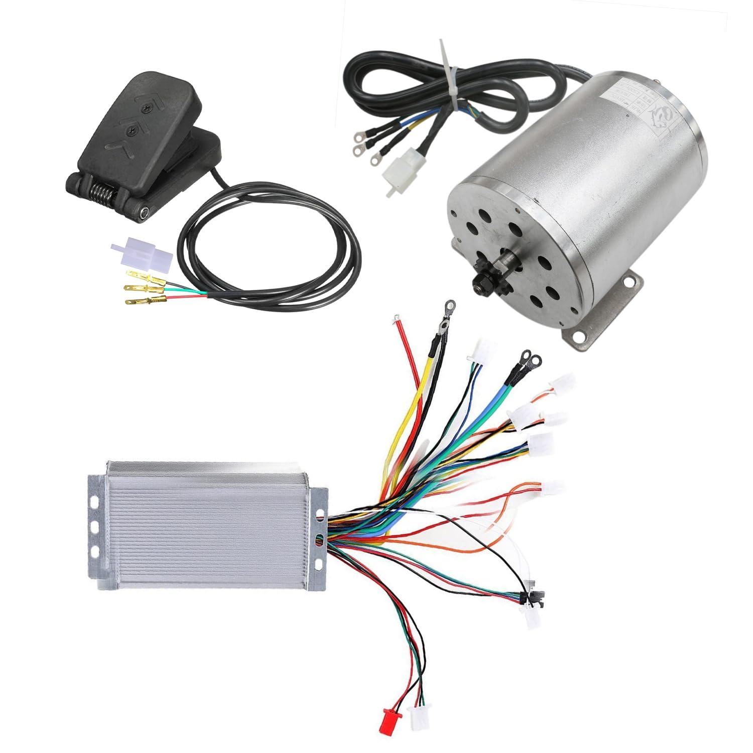 48V 1800W High Speed Brushless DC Motor & 32A Controller Kit with Throttle for eBike, ATV, Go Kart, Moped - Perfect for DIY Electric Vehicle Upgrades & Off-Road Adventures