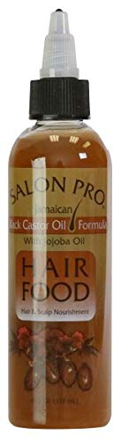 Salon Pro Hair Food with Black Castor Oil - 4 Pack | Deep Conditioning Treatment for Dry, Damaged Hair | Perfect for Hair Growth, Scalp Care & Natural Hair Revival