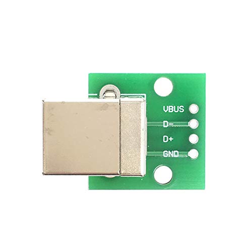 10PCS USB Type B Female to DIP Adapter Plate - USB 2.0 Printer Connection Cable for DIY Electronics, 3D Printers & Circuit Board Projects