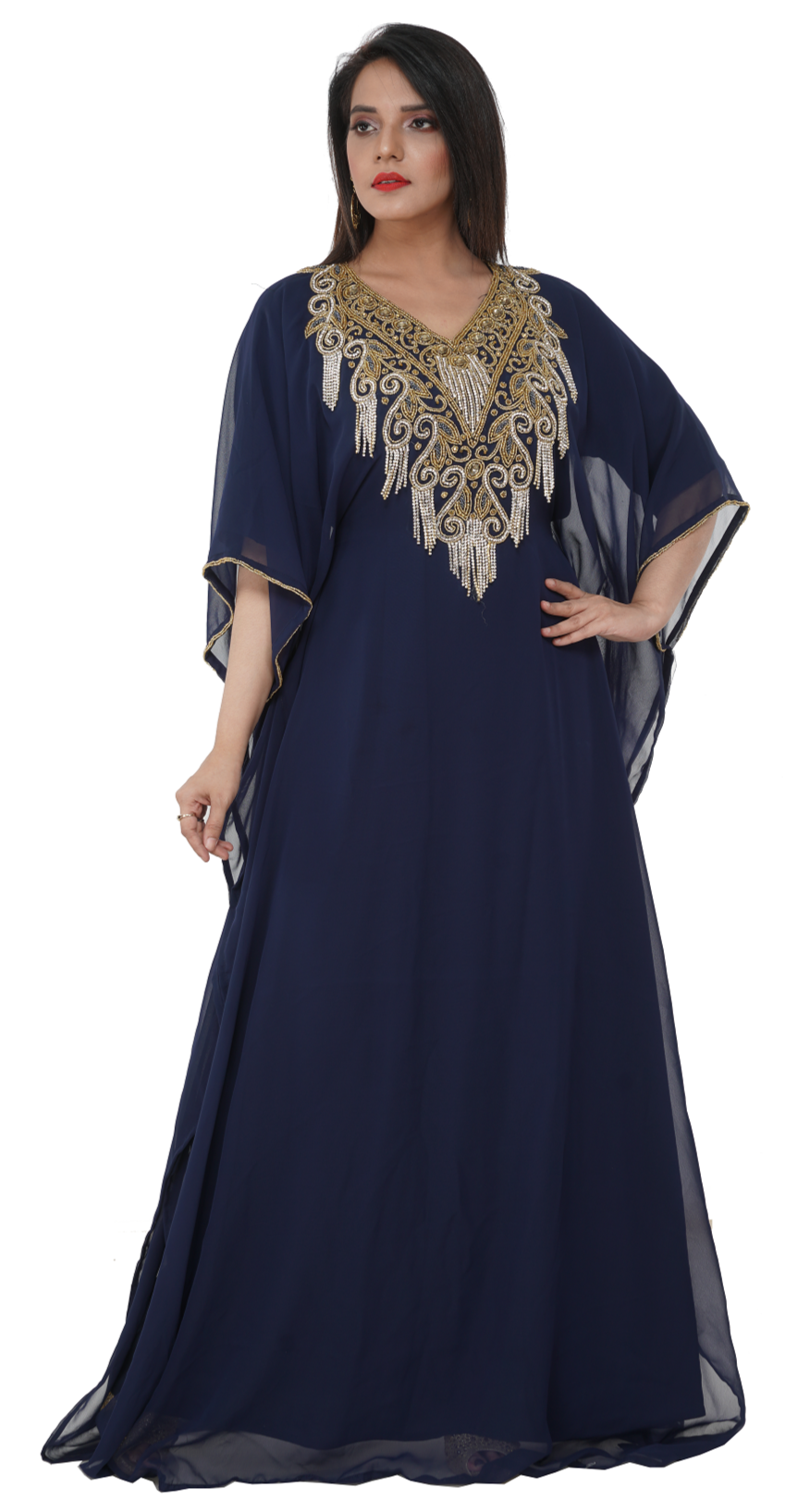 Elegant Plus Size Henna Party Gown Caftan Dress for Women - Perfect for Weddings, Bridal Showers & Special Occasions