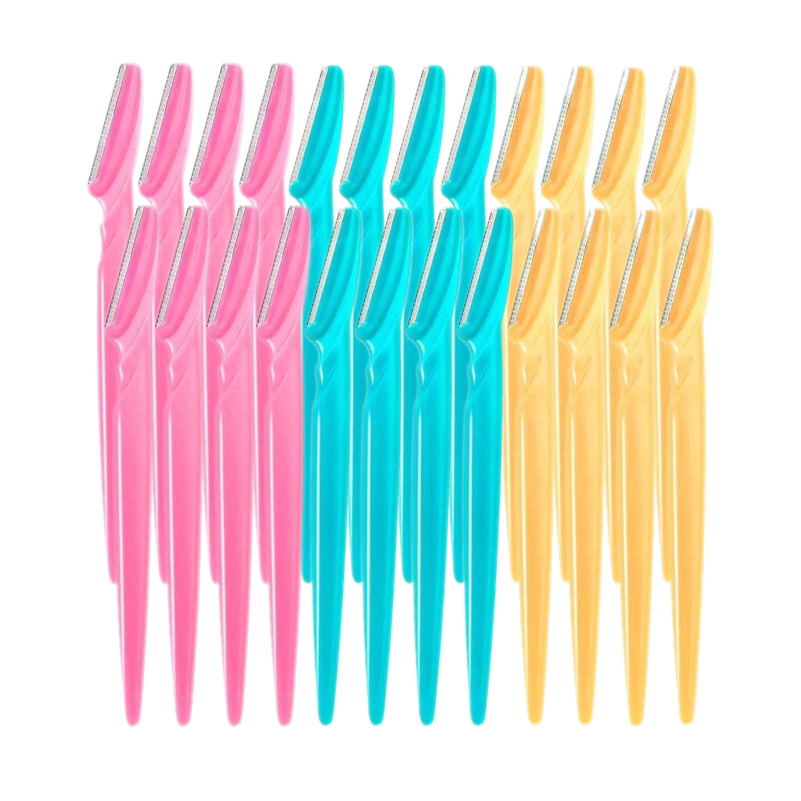 24pcs Eyebrow & Face Razors for Women - Multipurpose Exfoliating Dermaplaning Tool with Precision Cover | Eyebrow Shaper, Facial Hair Remover for Smooth Skin | Perfect for Home Beauty Care & Travel Grooming Kit