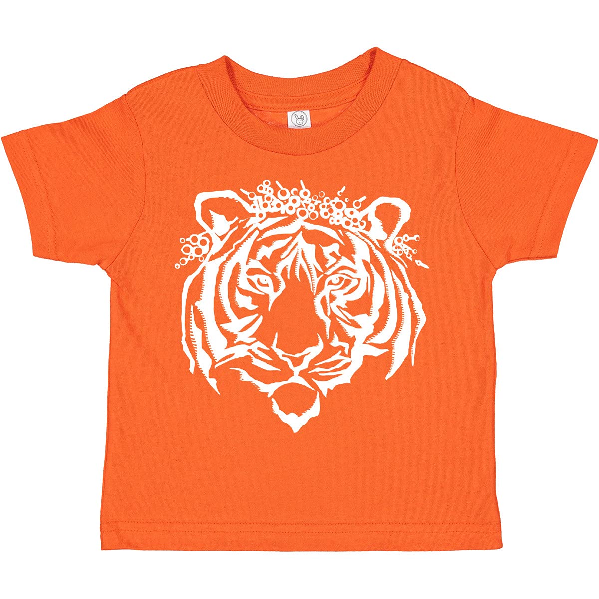 Inktastic Tiger Queen in Flower Crown Toddler T-Shirt - Cute Animal Graphic Tee for Boys & Girls - Perfect for Playdates, Birthday Parties & Everyday Wear