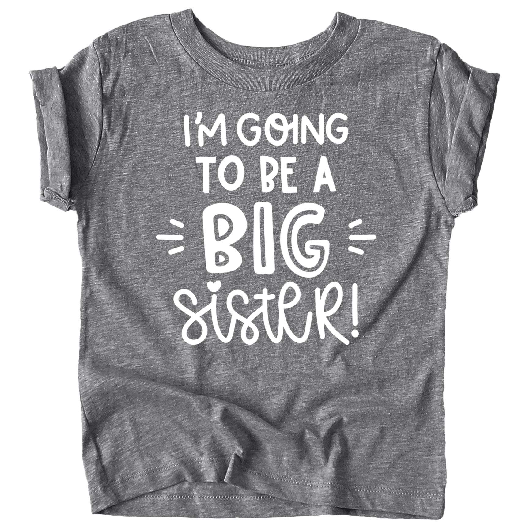 Olive Loves Apple Big Sister Announcement T-Shirt - 'I'm Going to Be A Big Sister' Sibling Reveal Shirt for Pregnancy Announcements & Gender Reveal Parties