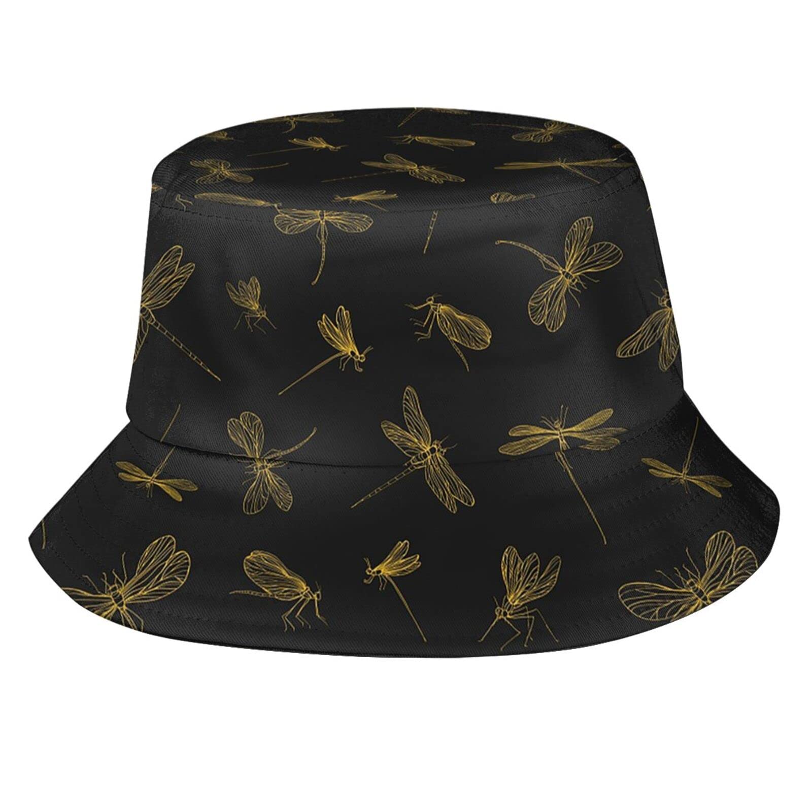 **KiuLoam Green Field Cows Unisex Bucket Hat - Packable Fisherman Hat for Outdoor Summer Travel, Hiking & Beach - Sun Protection for Men & Women**    *(Perfect for beach vacations, hiking trips, fishing adventures, and casual outdoor wear.)*