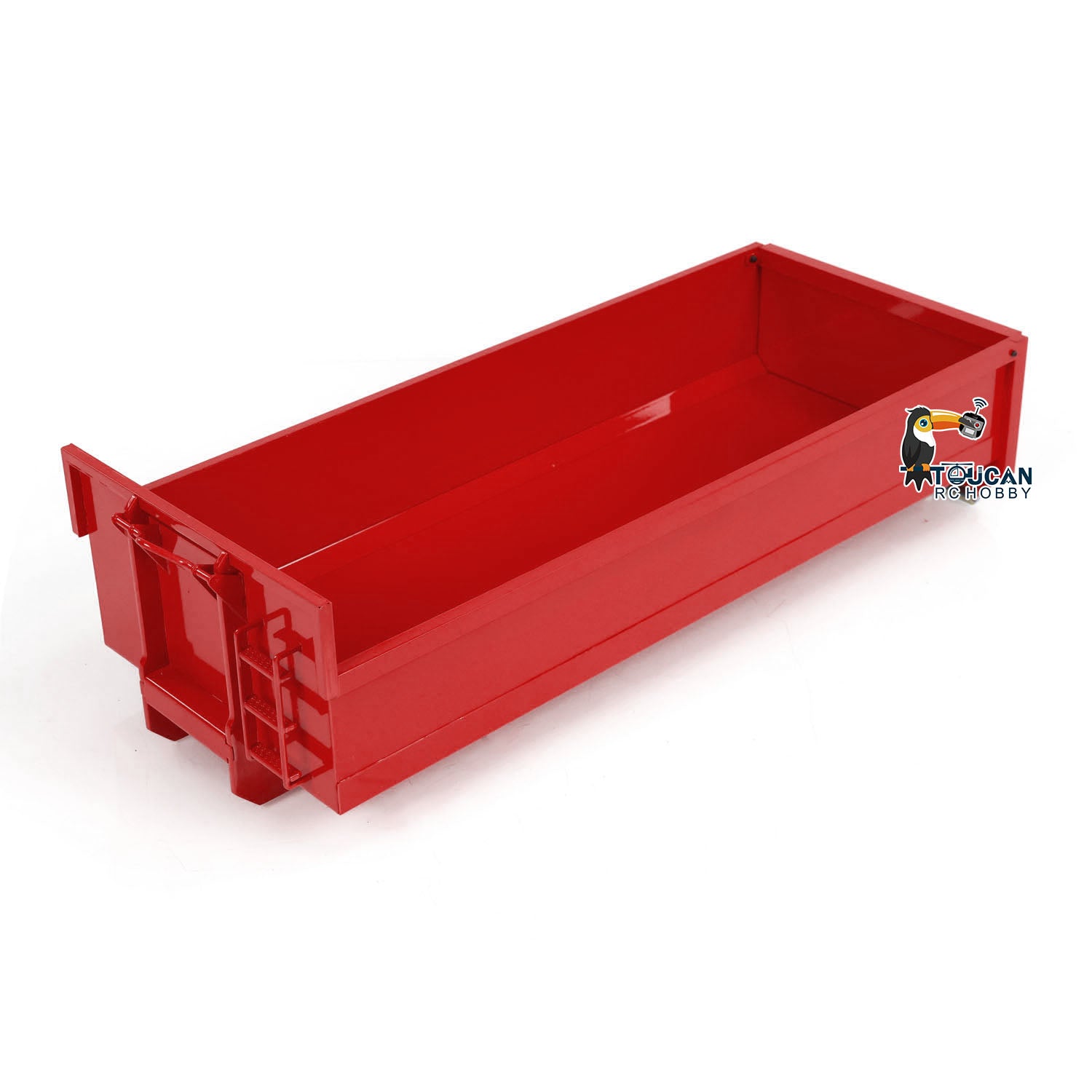 1/14 Scale Painted U-Shaped Short Bucket for 10x10 Hydraulic RC Full Dump Truck & 8x8 Radio Controlled Cars - DIY Model Parts for Construction Simulation & Off-Road Play