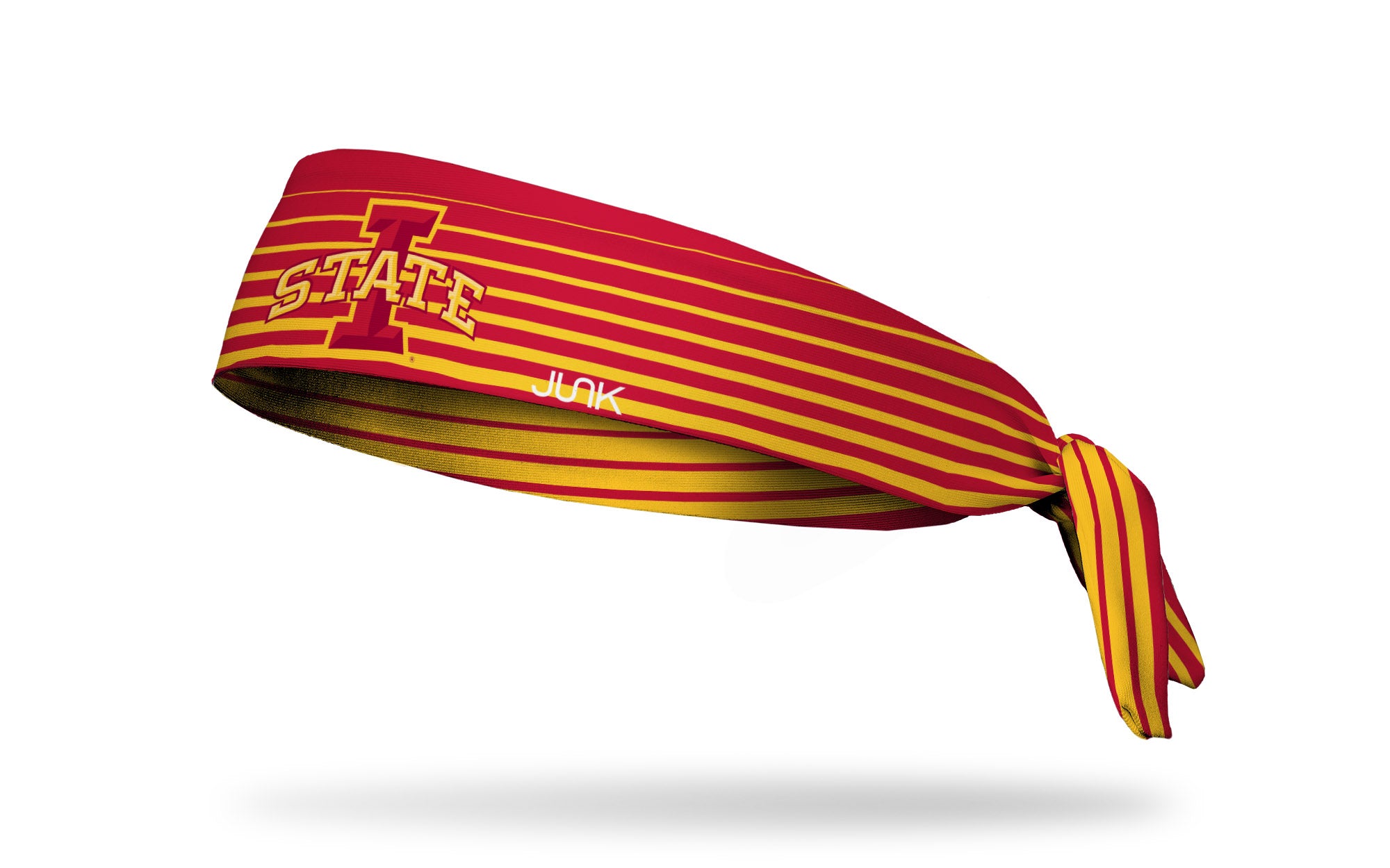 Iowa State University Gradient Stripe Flex Tie Headband - Adjustable Soft Hair Band for Women & Girls - Perfect for Sports, Workouts, School and Everyday Wear