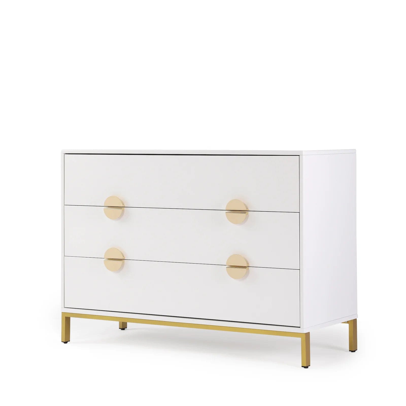 Chicago 3 Drawer Dresser - Modern Wooden Bedroom Dresser with Soft Close Drawers - Perfect for Bedroom Storage, Closet Organization & Nursery Furniture