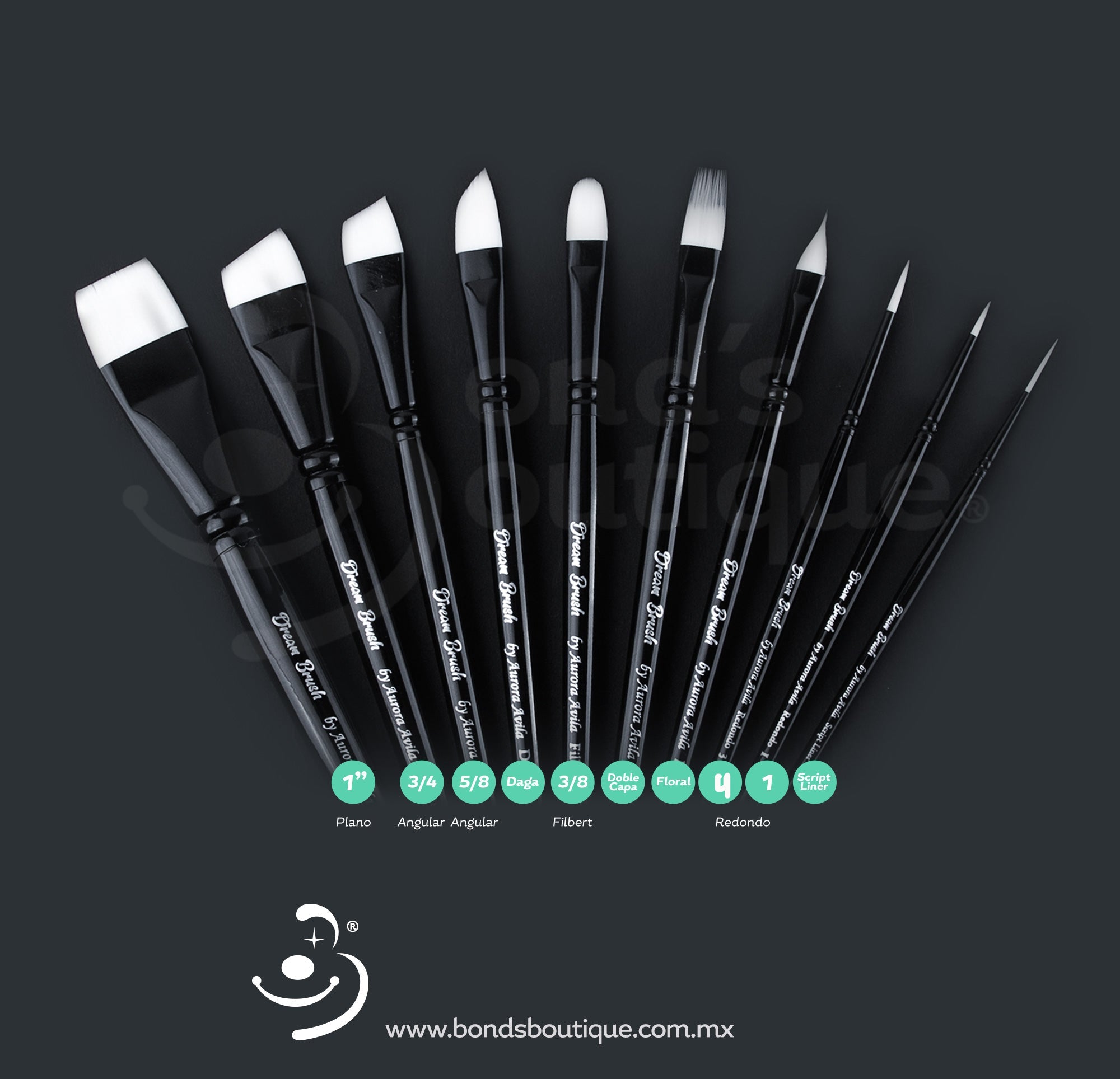 Dream Brush Set - 10 Piece Professional Makeup Brush Kit for Flawless Foundation, Blending & Contouring | Perfect for Daily Makeup, Travel & Professional Artists