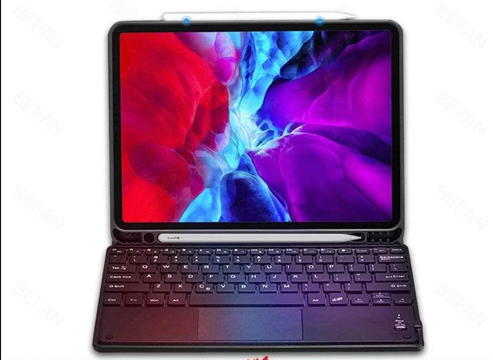 Premium TouchPad Keyboard Case for iPad 9 (2021) - Slim Protective Cover with Backlit Keys | Perfect for Work, Study & Travel