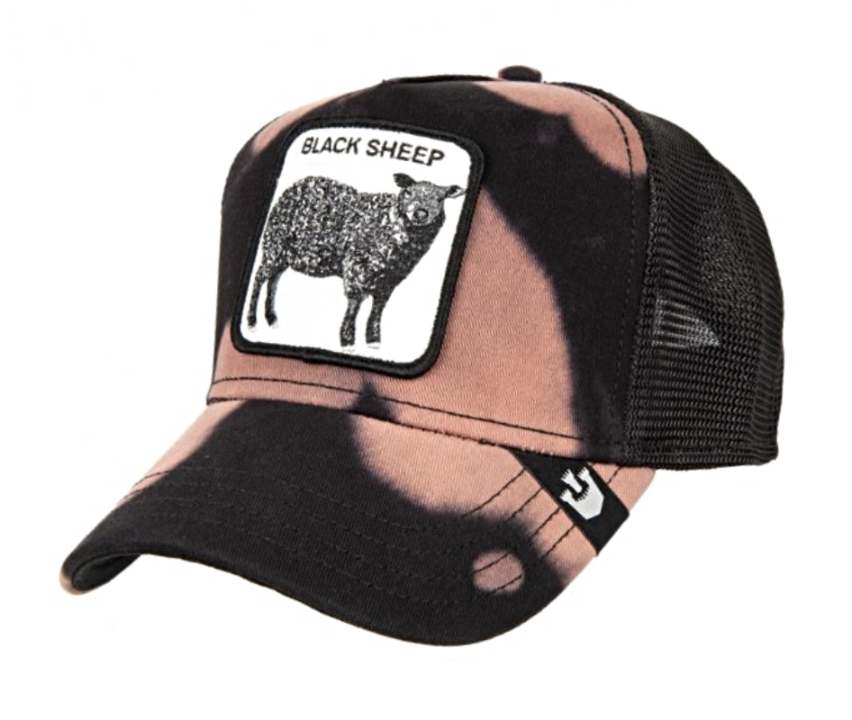 Goorin 'Acid Sheep' Black Trucker Cap - Stylish Adjustable Snapback Hat for Men & Women - Perfect for Outdoor Activities, Concerts, and Casual Wear