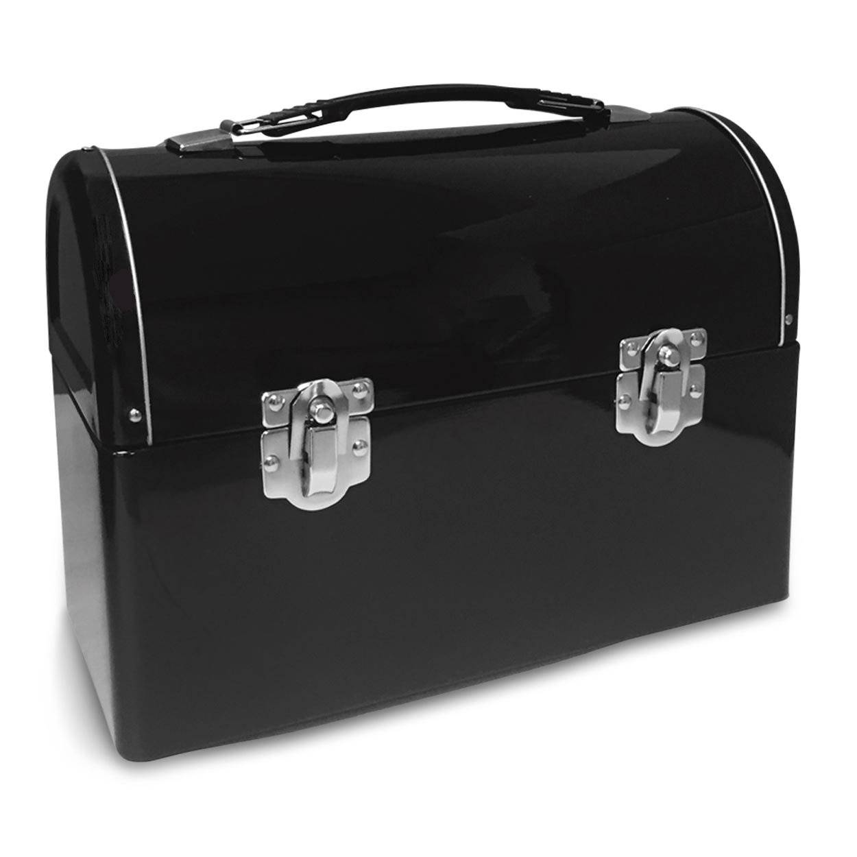 Stainless Steel Lunch Box - Insulated Black Metal Food Container for Work, School & Picnics | BPA-Free & Leak-Proof | Perfect for Adults & Kids