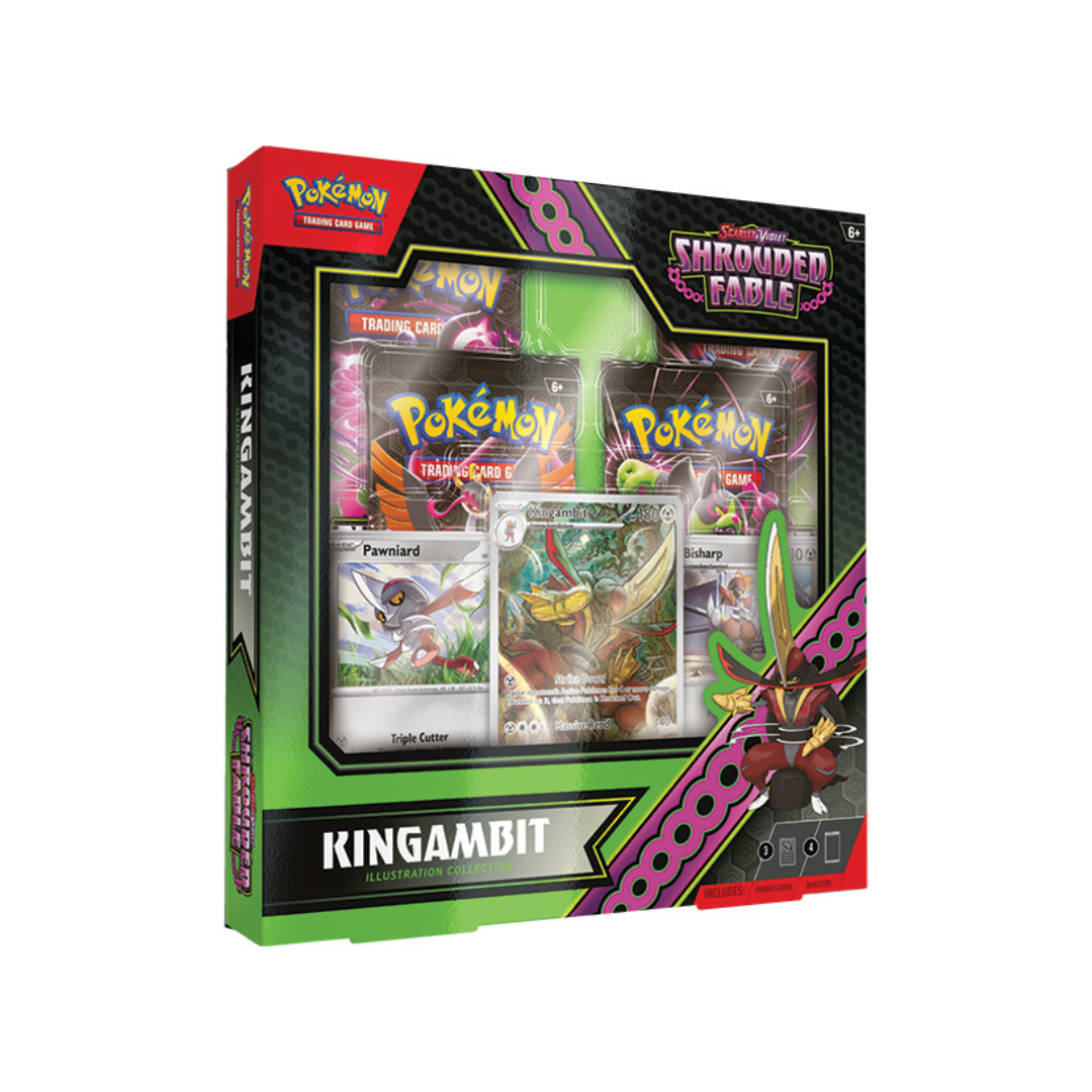 Pokemon Scarlet & Violet Shrouded Fable Kingambit Illustration Collection Case - Premium Card Sleeves for TCG Players & Collectors - Perfect for Gaming Tournaments, Card Protection, and Display